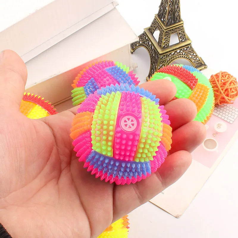 Glowing LED Ball Dog Toy for Puppies Chew and Play