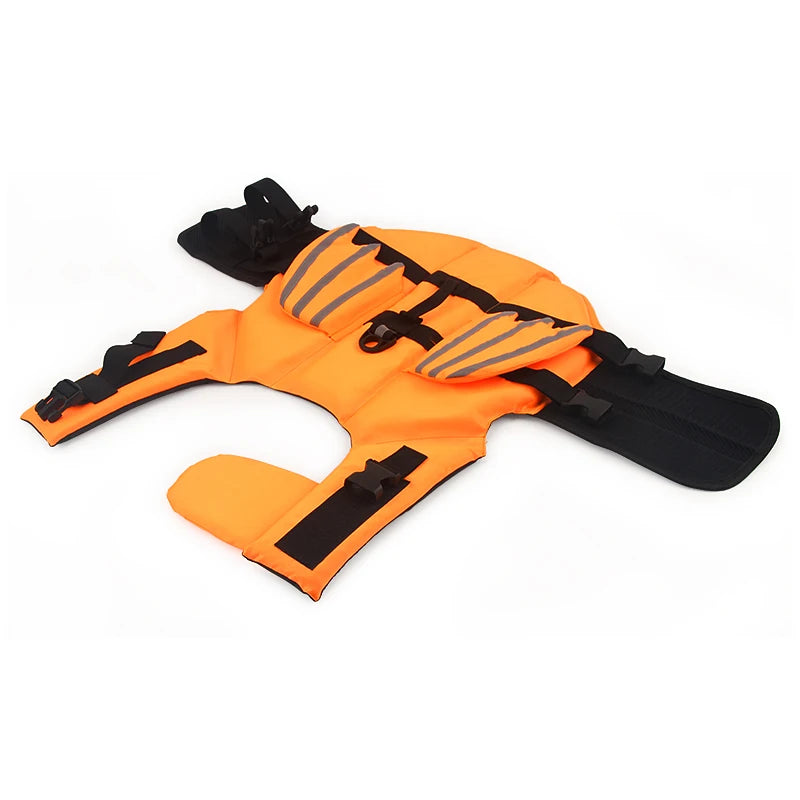 Dog Summer Life Jacket Vest With Reflective Wing Swimwear