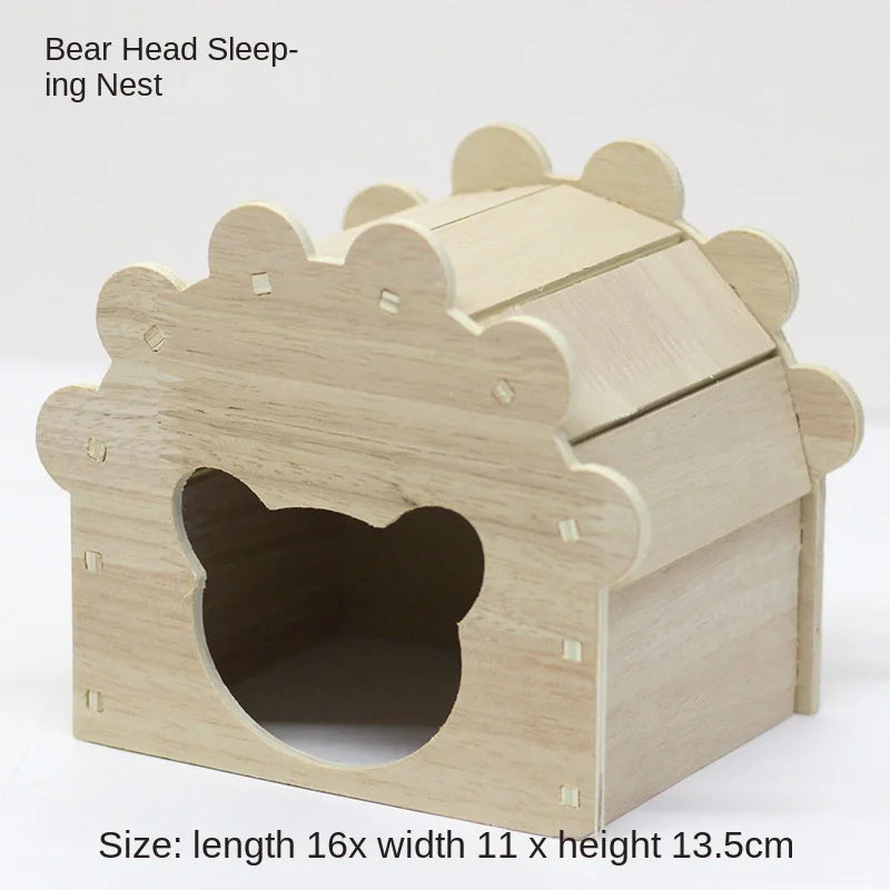 NONECN Hamster Wooden Toys and Accessories Kit