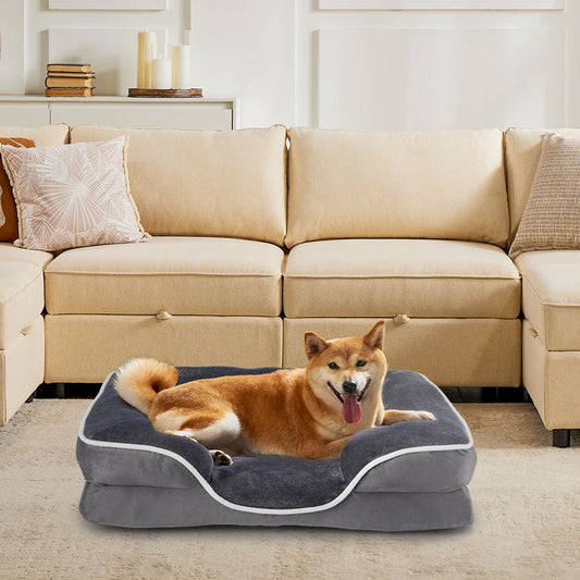 JHK Orthopedic Memory Foam Dog Bed for Pets Comfort