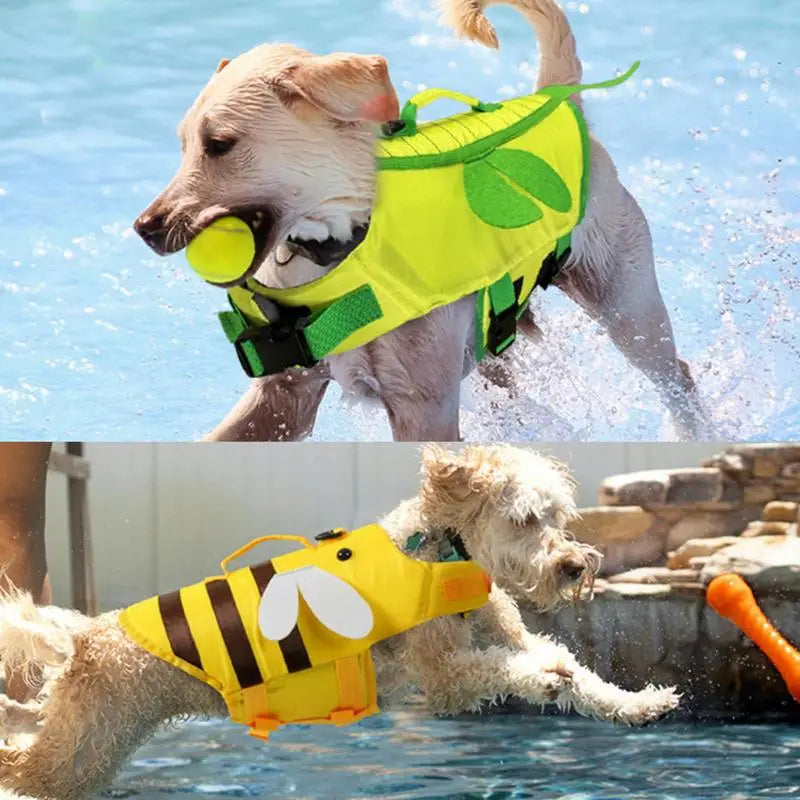 Dog Life Jacket For Boating Ripstop Waterproof With Handle