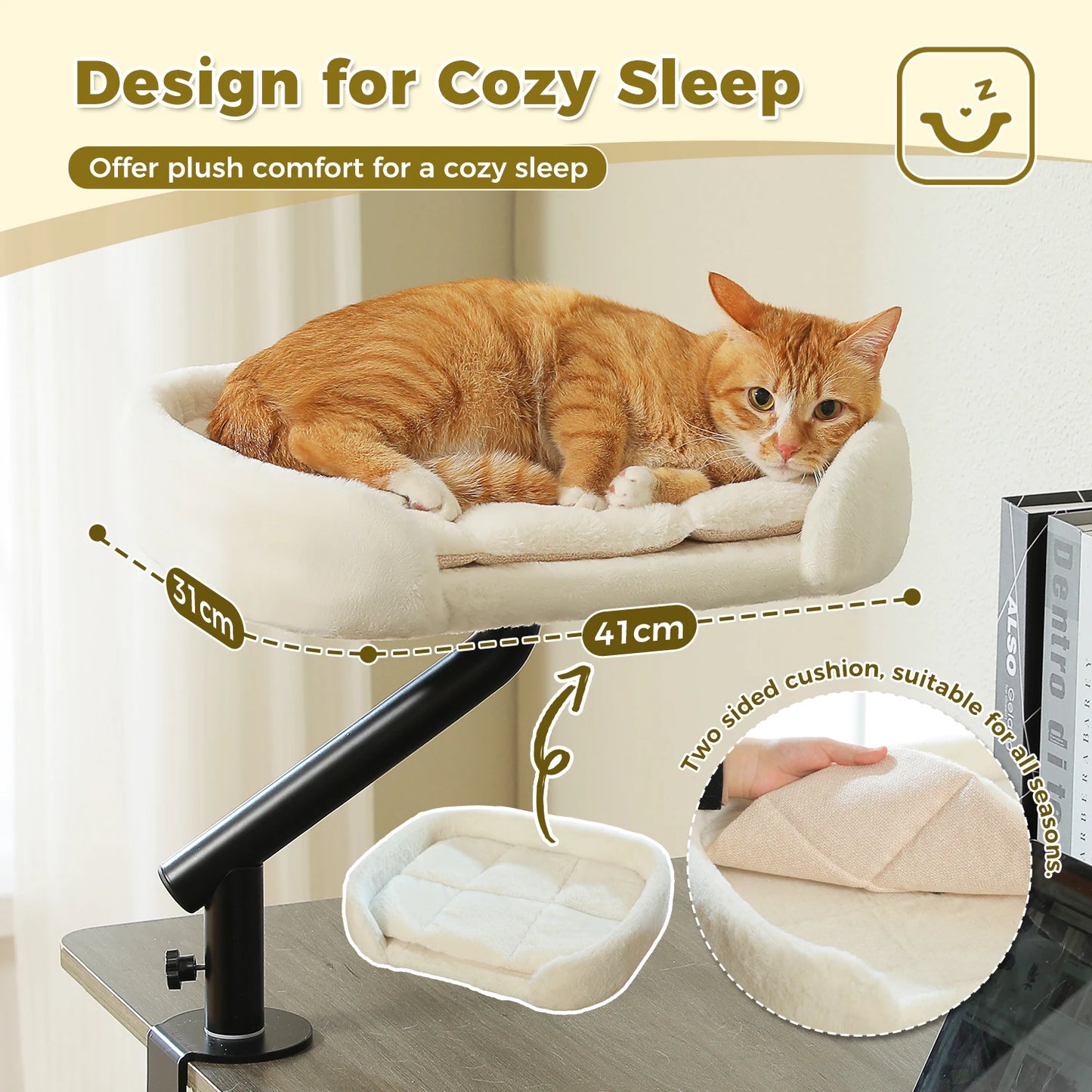 PAWZ Road Cat Desk Bed Stand Rotatable For Indoor Cats
