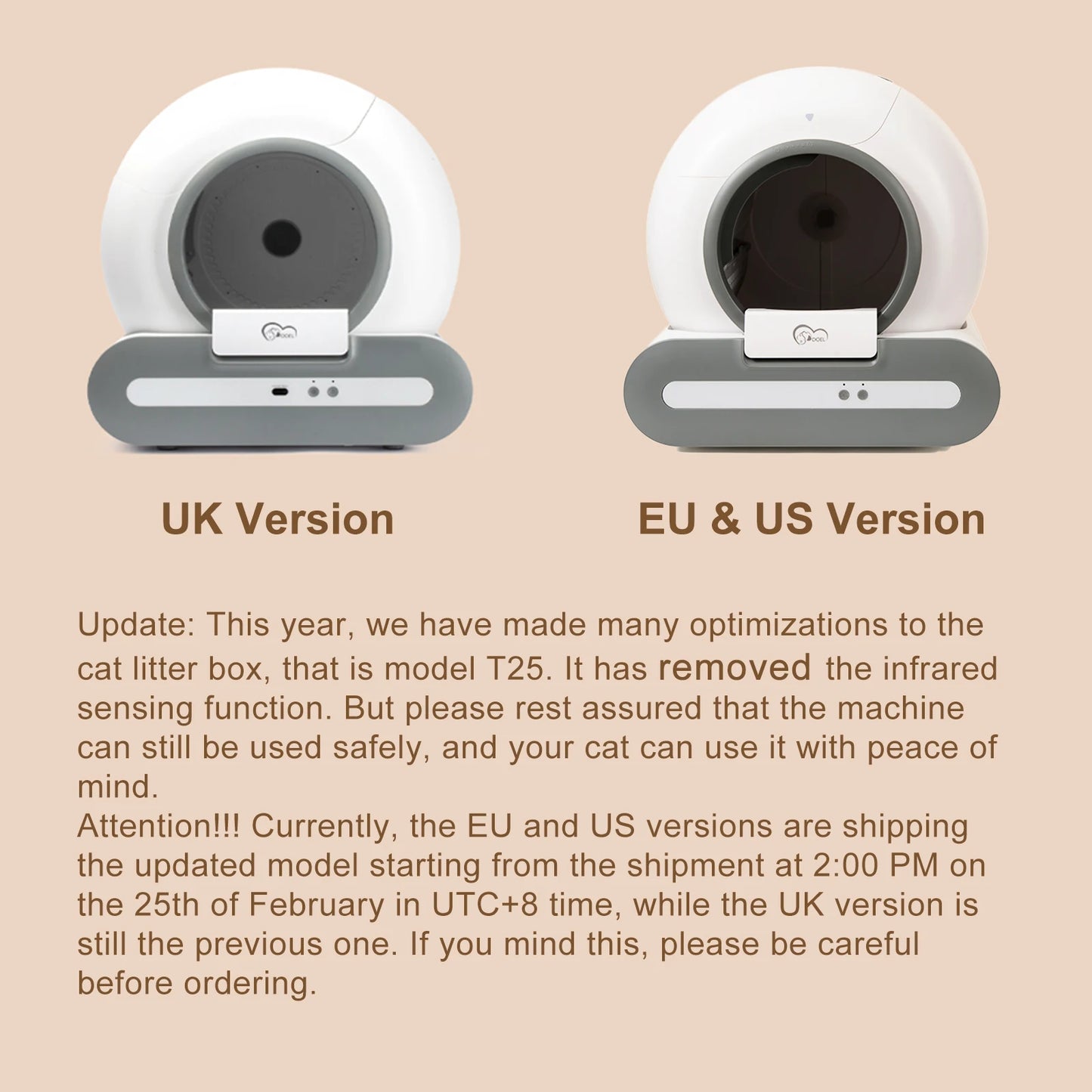 DOEL Self-Cleaning Cat Litter Box With App Control Litter Mat