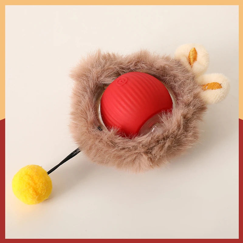 Smart Interactive Cat Toy Ball in Pouch Motion Activated