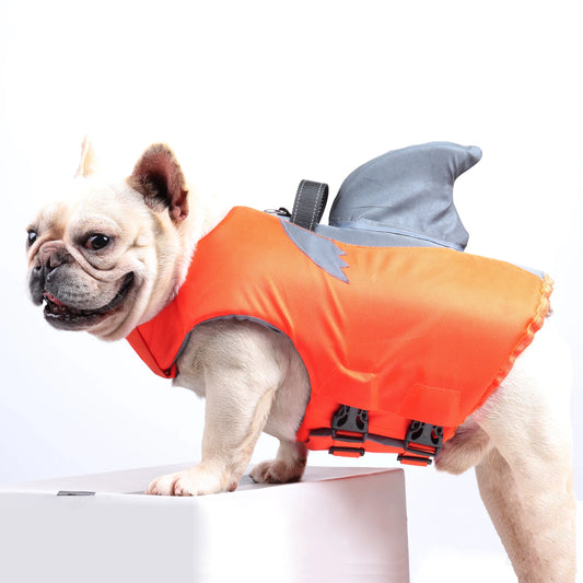 WANGUPET Reflective Dog Life Jacket With Rescue Handle