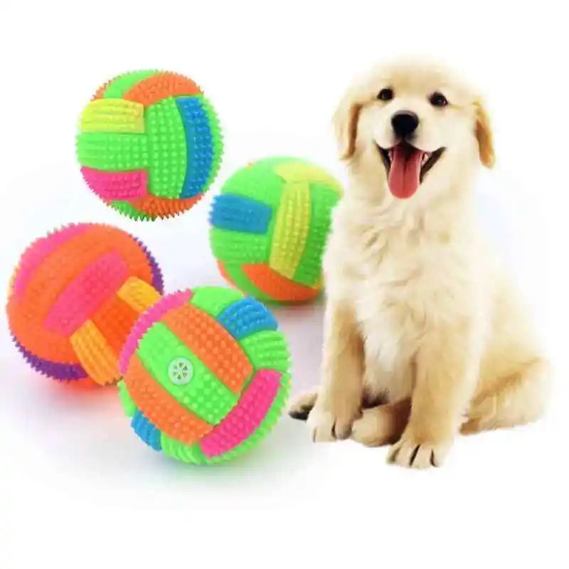 Glowing LED Ball Dog Toy for Puppies Chew and Play