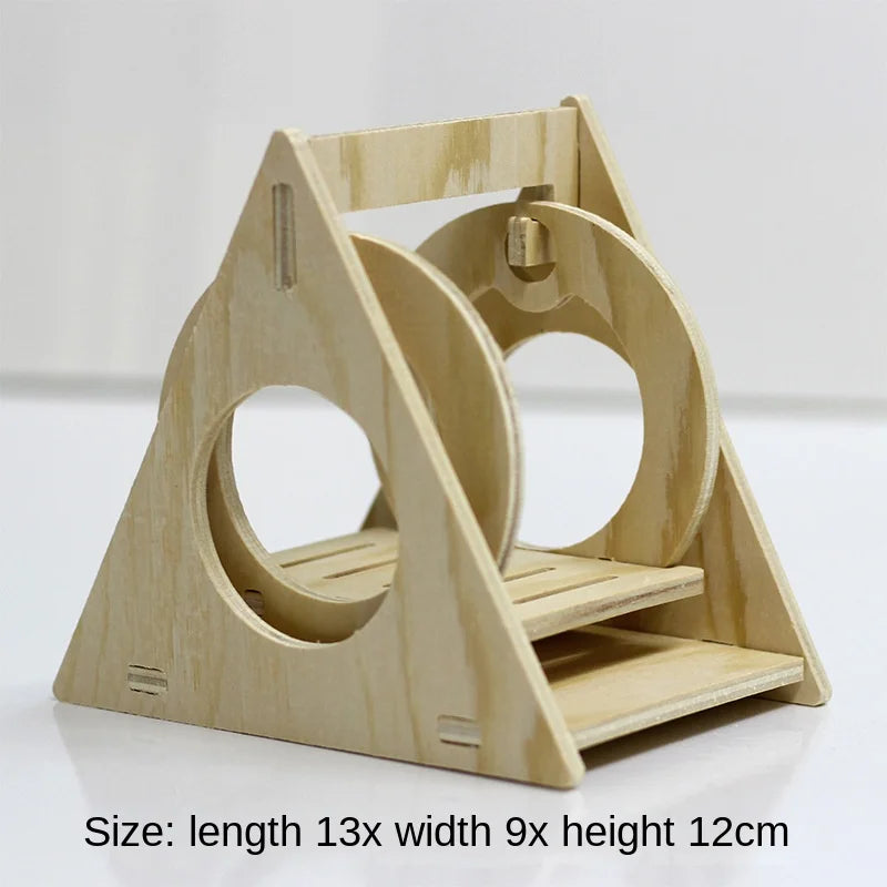 NONECN Hamster Wooden Toys and Accessories Kit