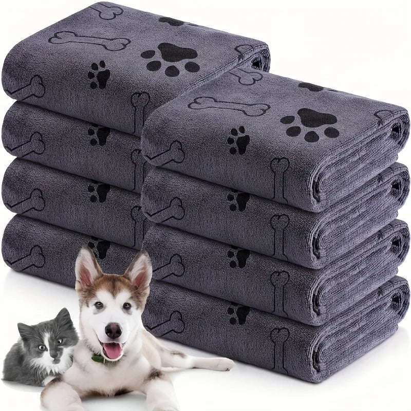 NONECN Quick-Drying Microfiber Dog Towel Absorbent Pet Bath Cloth