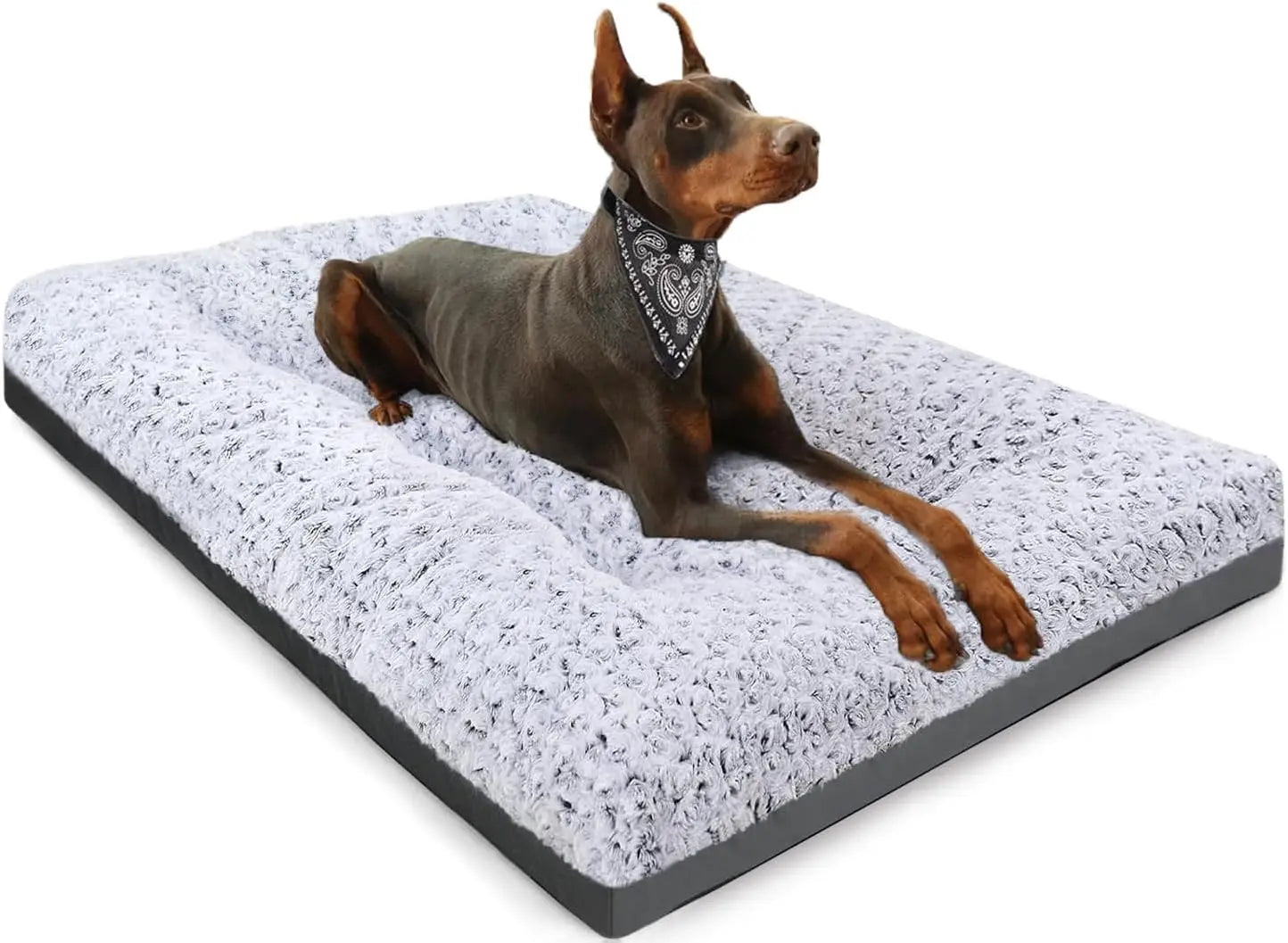 Washable Dog Crate Mat Anti Slip Waterproof Deluxe Bed For Dogs