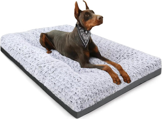 Washable Dog Crate Mat Anti Slip Waterproof Deluxe Bed For Dogs