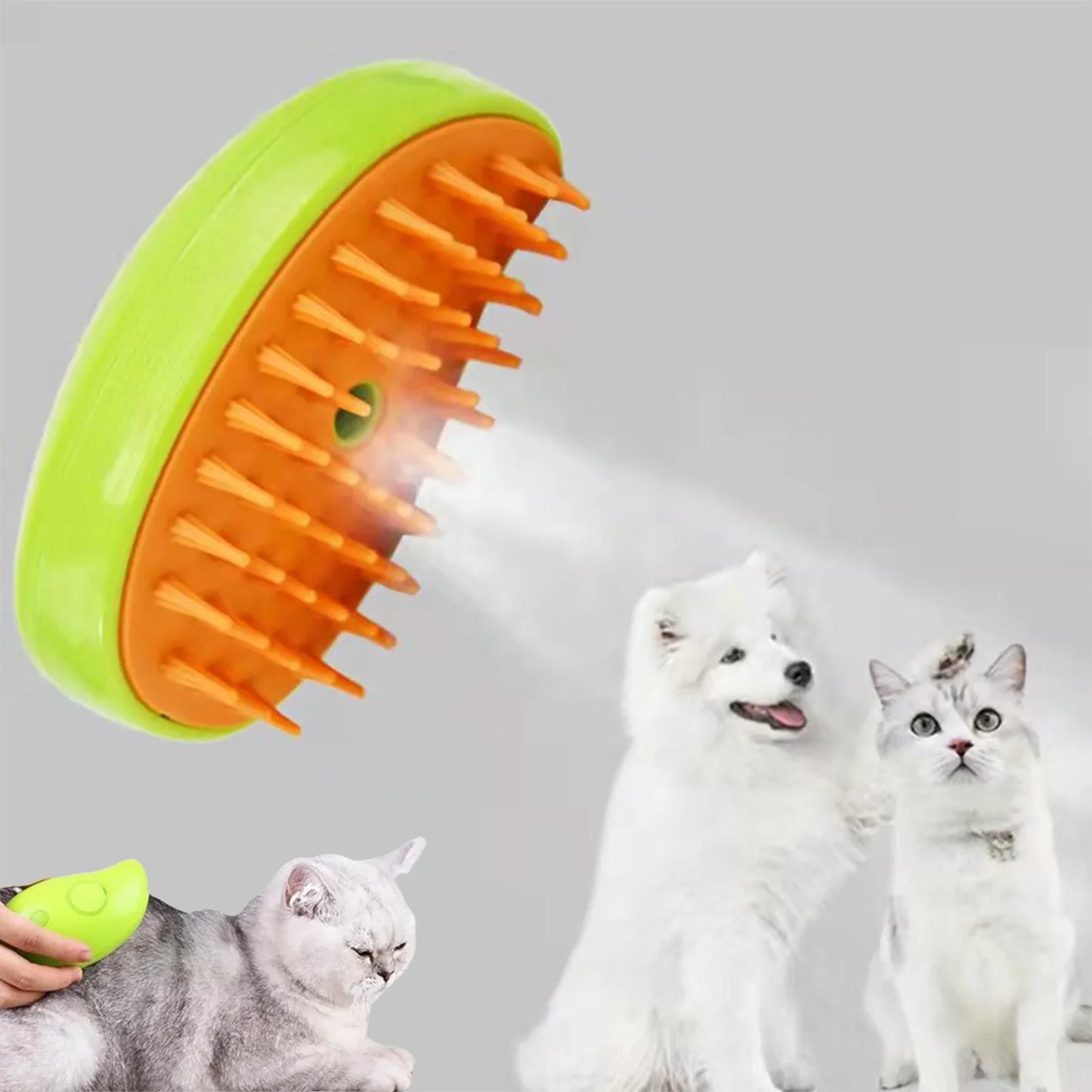 ATMDOG Electric Steamy Dog Brush For Pet Grooming
