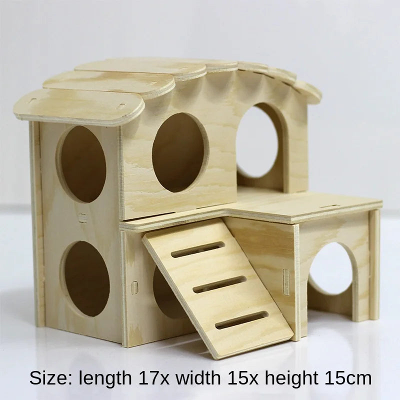 NONECN Hamster Wooden Toys and Accessories Kit