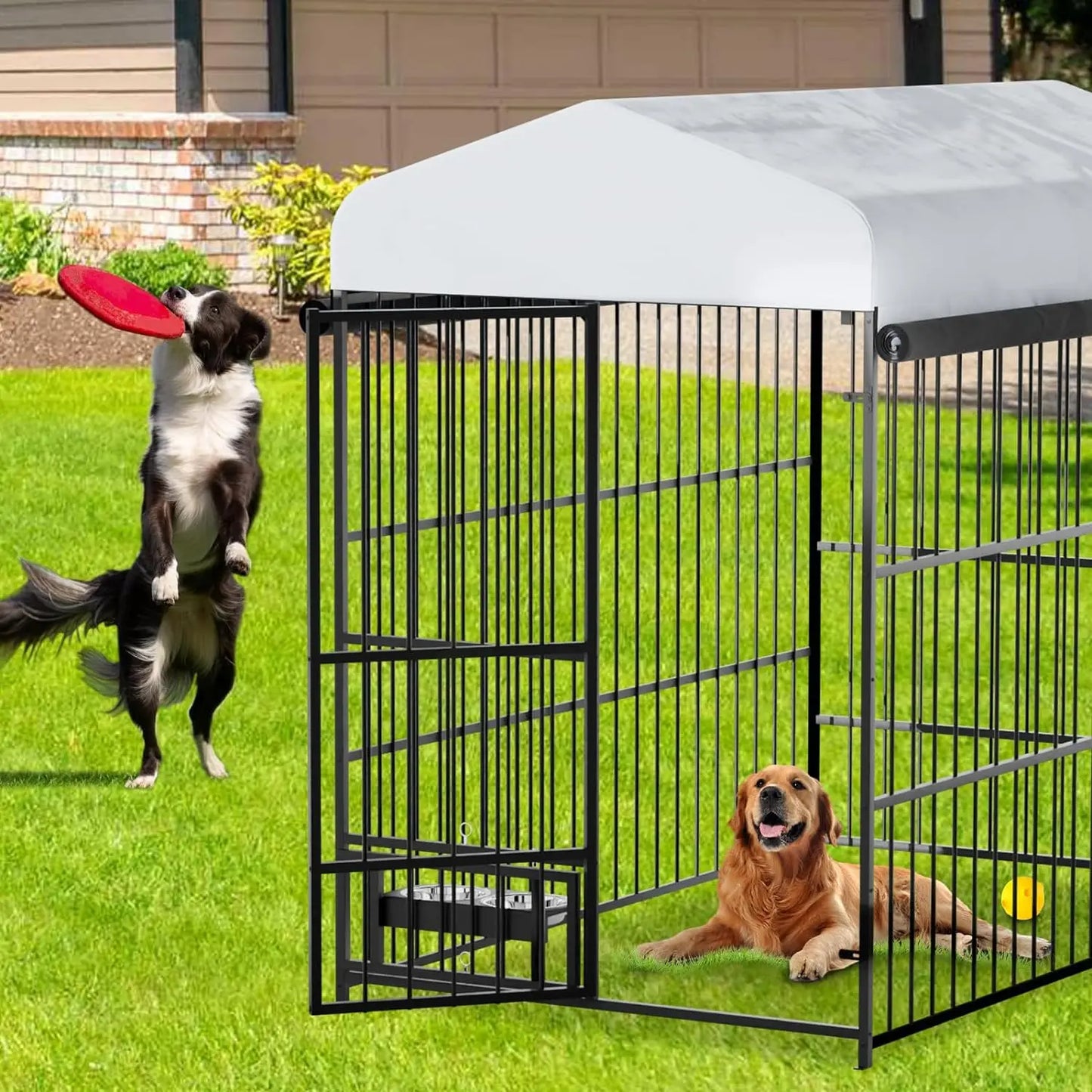TWISTER.CK Heavy Duty Outdoor Dog Kennel Walk In Playpen