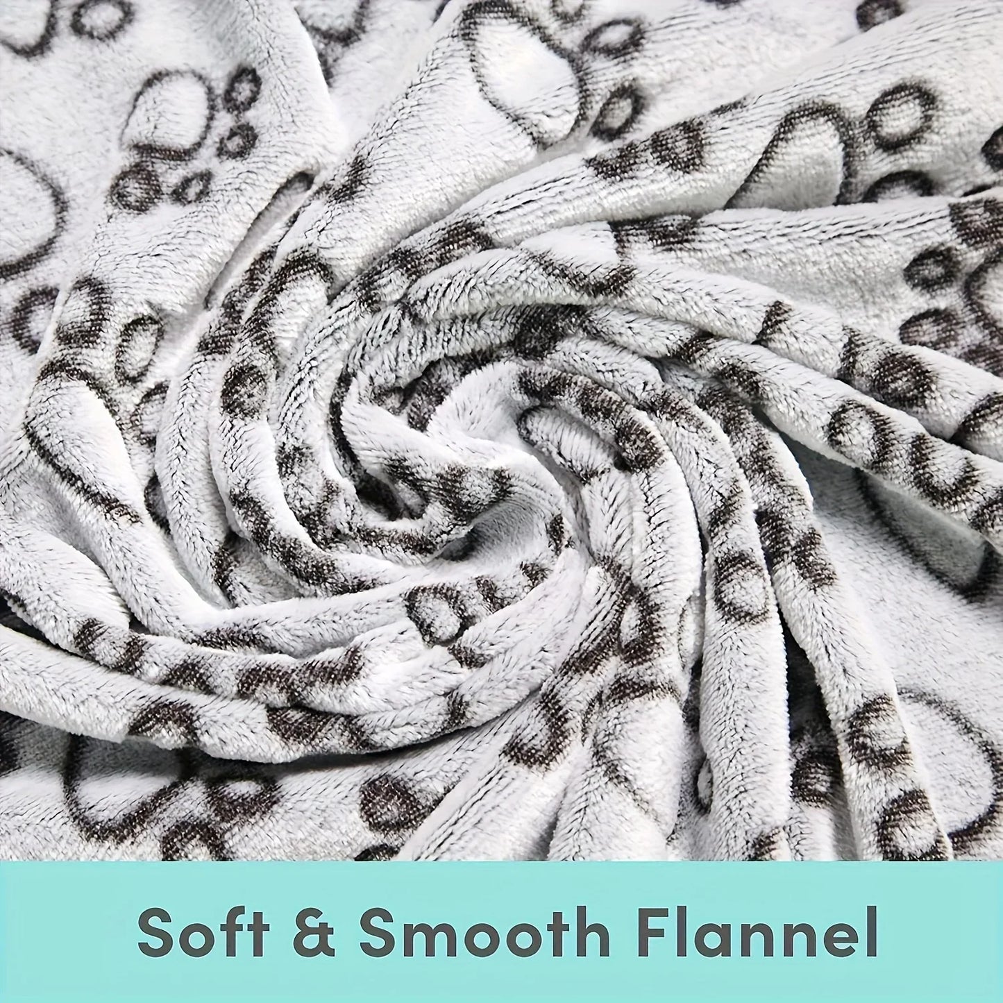 Soft Fluffy Pet Blanket For Cats And Dogs Cartoon Pattern