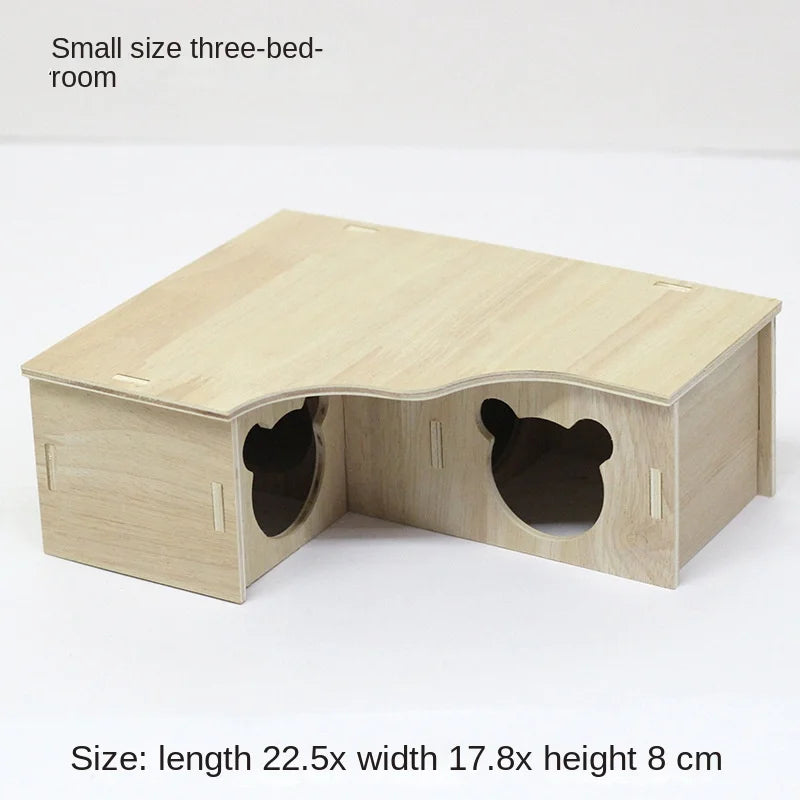 NONECN Hamster Wooden Toys and Accessories Kit