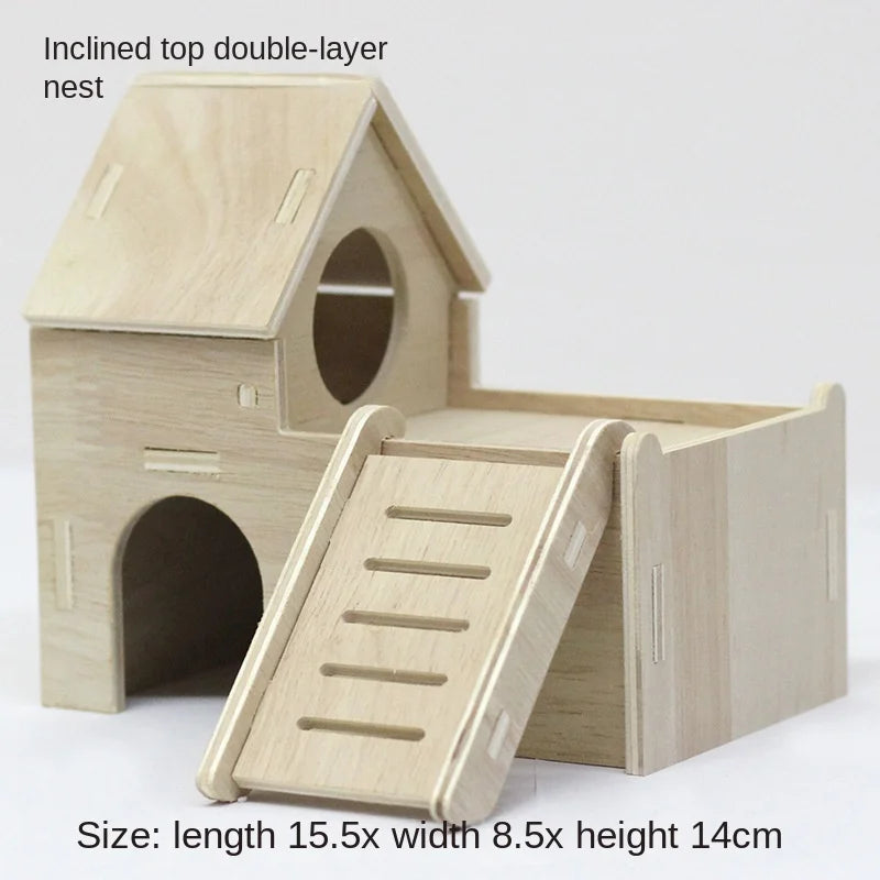NONECN Hamster Wooden Toys and Accessories Kit