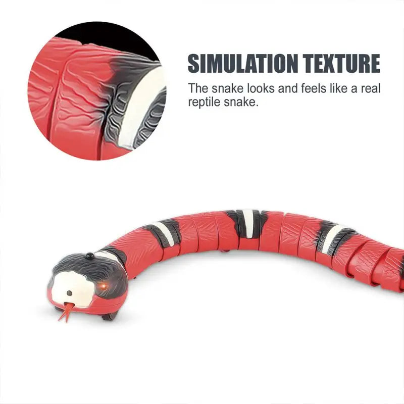 NONECN Smart Sensing Snake Interactive Cat Toy USB Charging