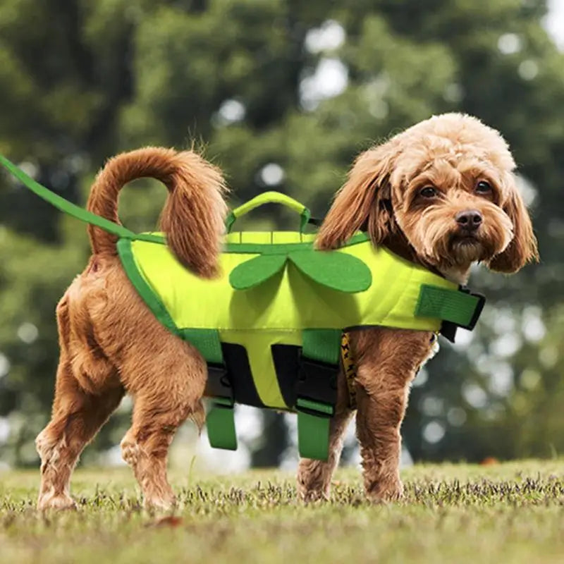 Dog Life Jacket For Boating Ripstop Waterproof With Handle