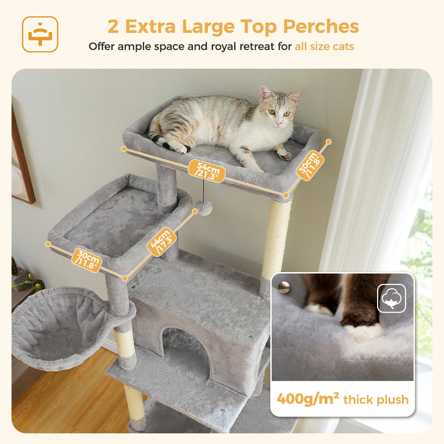 PAWZ Road Large Cat Tree For Indoor Cats