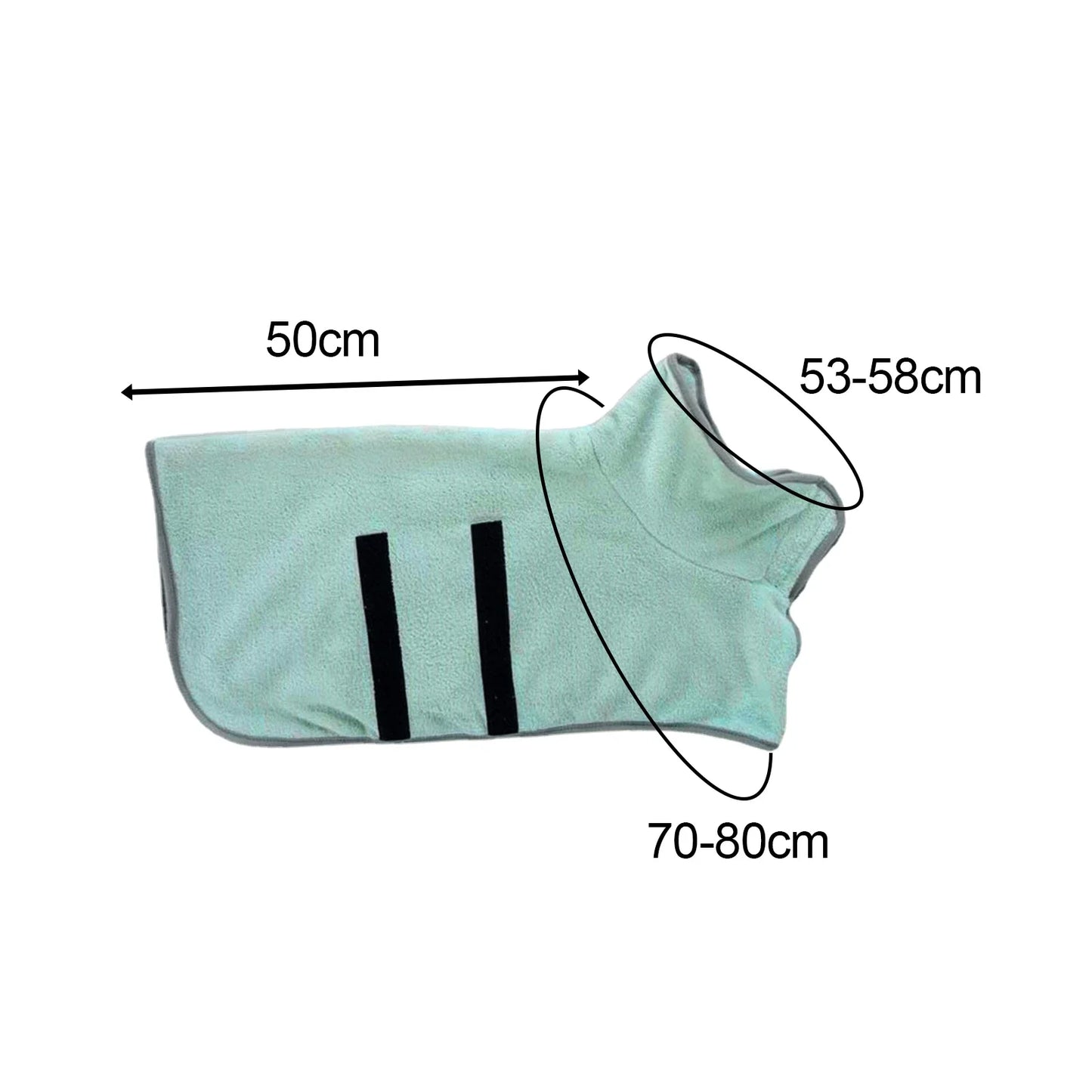Microfiber Quick-Dry Pet Bathrobe for All-Size Dogs and Cats