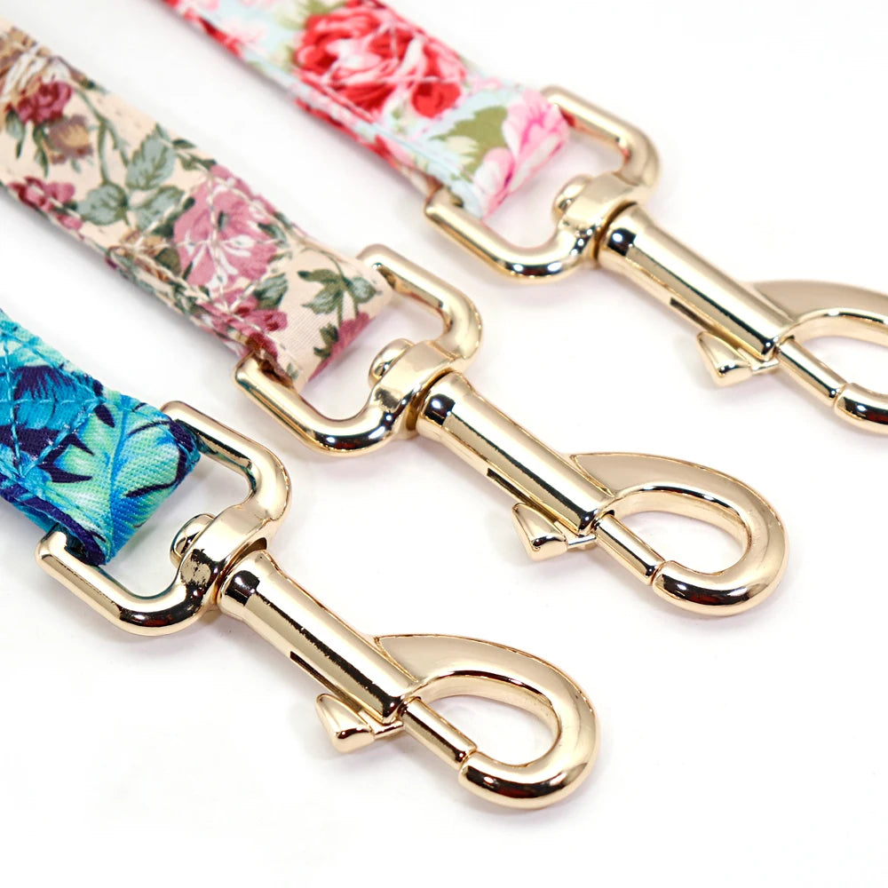 PET ARTIST Personalized Dog Collar Leash Set With Engraved Nameplate