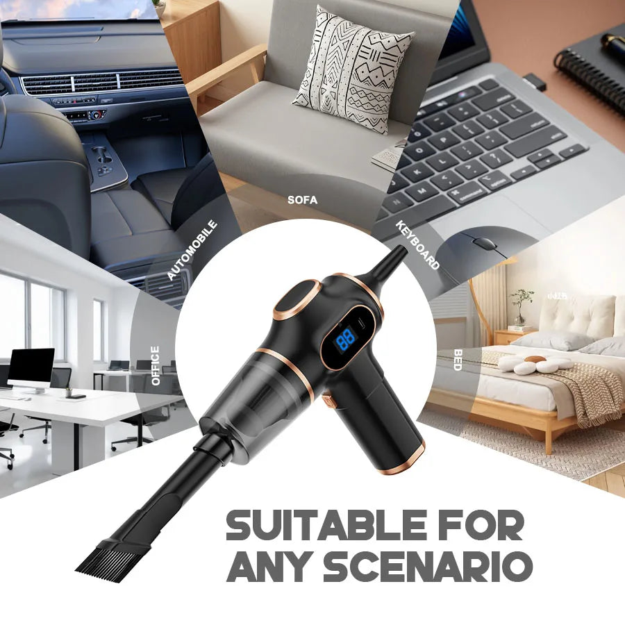 ABS Wireless Car Vacuum Cleaner Mini Handheld Auto And Home