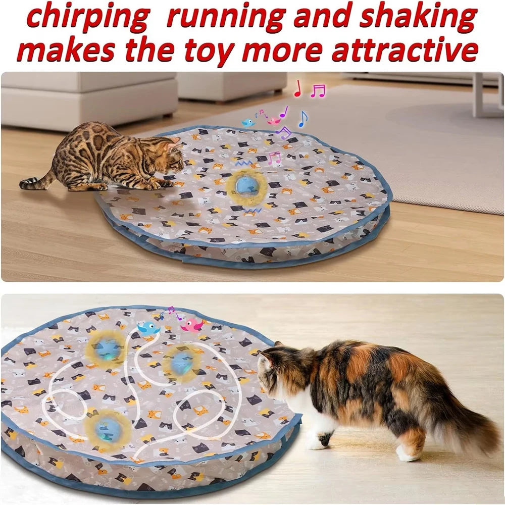 Smart Interactive Cat Toy Ball in Pouch Motion Activated
