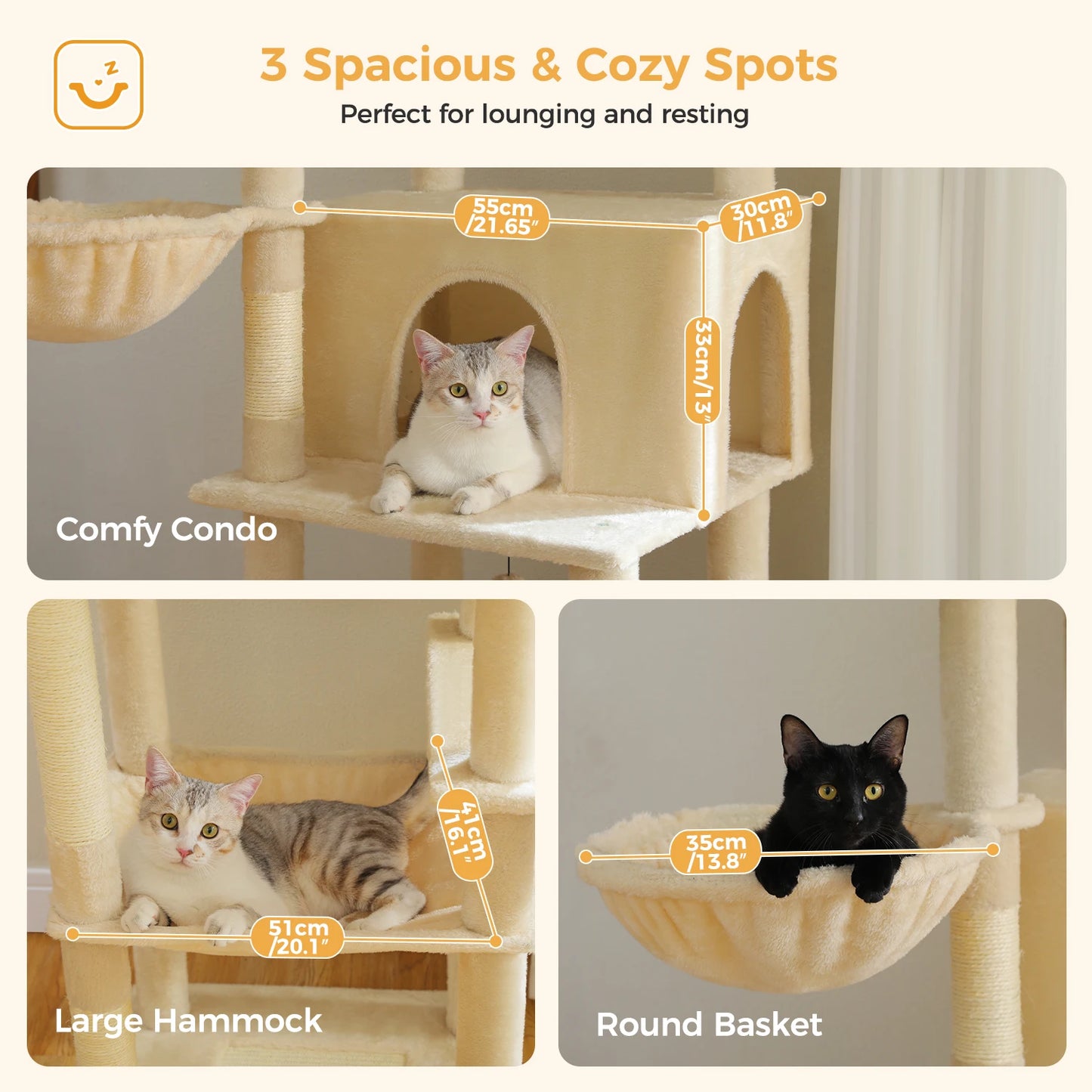 PAWZ Road Large Cat Tree For Indoor Cats