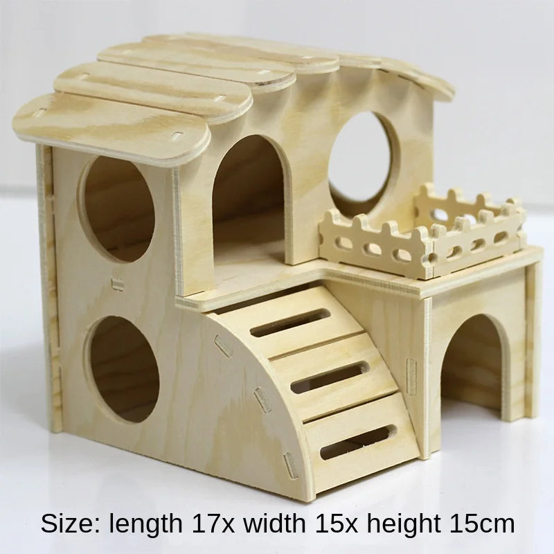 NONECN Hamster Wooden Toys and Accessories Kit