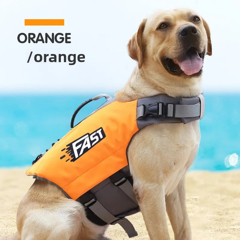 Dog Swimming Life Jacket Safety Vest With Adjustable Straps Reflective