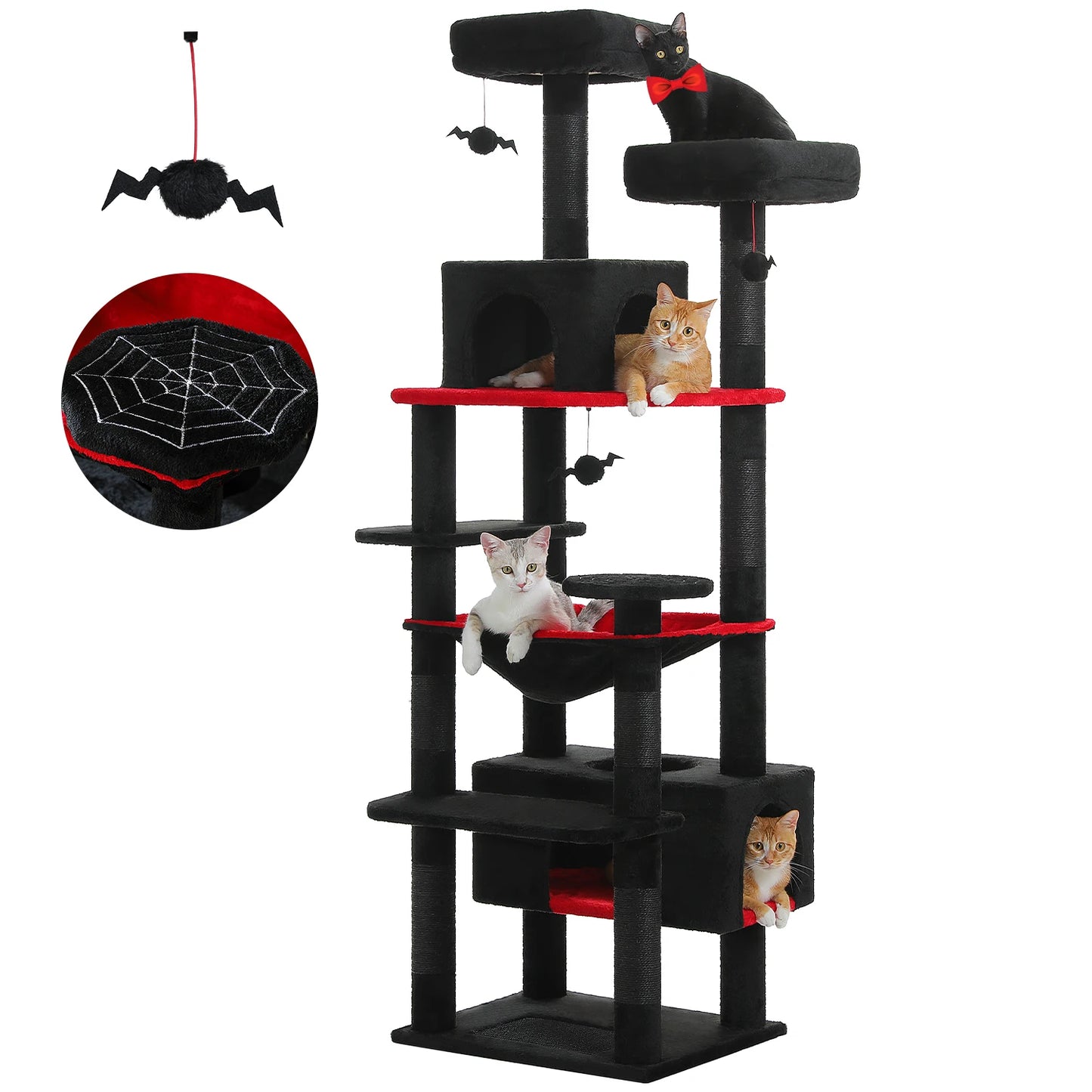 PAWZ Road Large Cat Tree Tower With Hammock Scratching Posts
