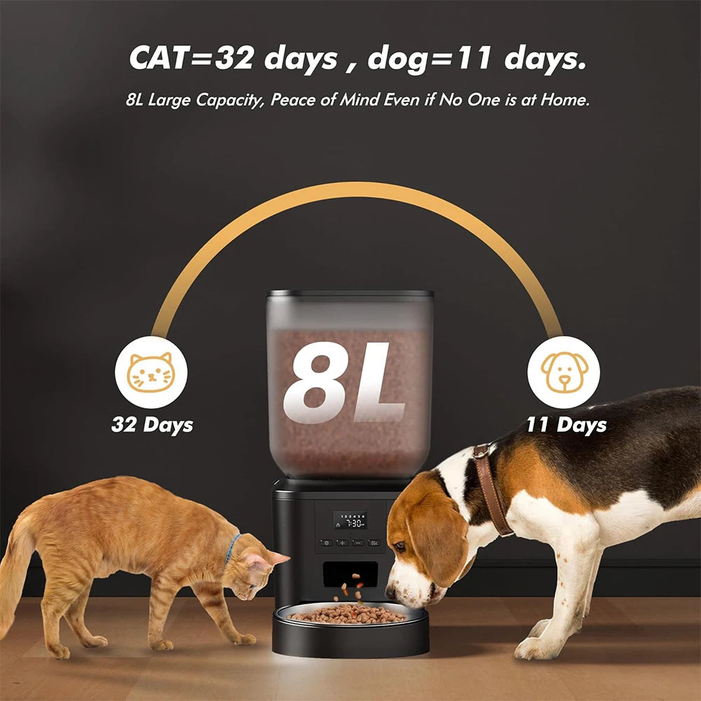Furpipi Automatic Dog Feeder With Key Control And Time Setting