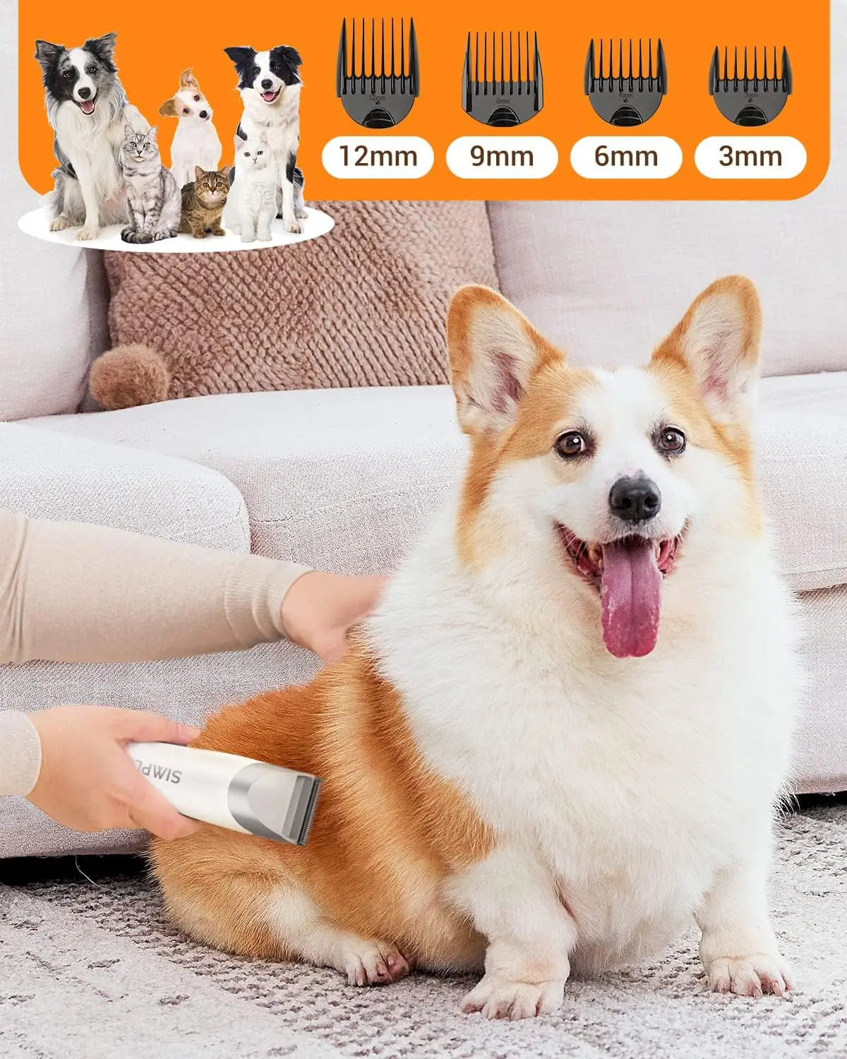 Pet Grooming Vacuum Kit With Quiet Deshedding Tool Attachments