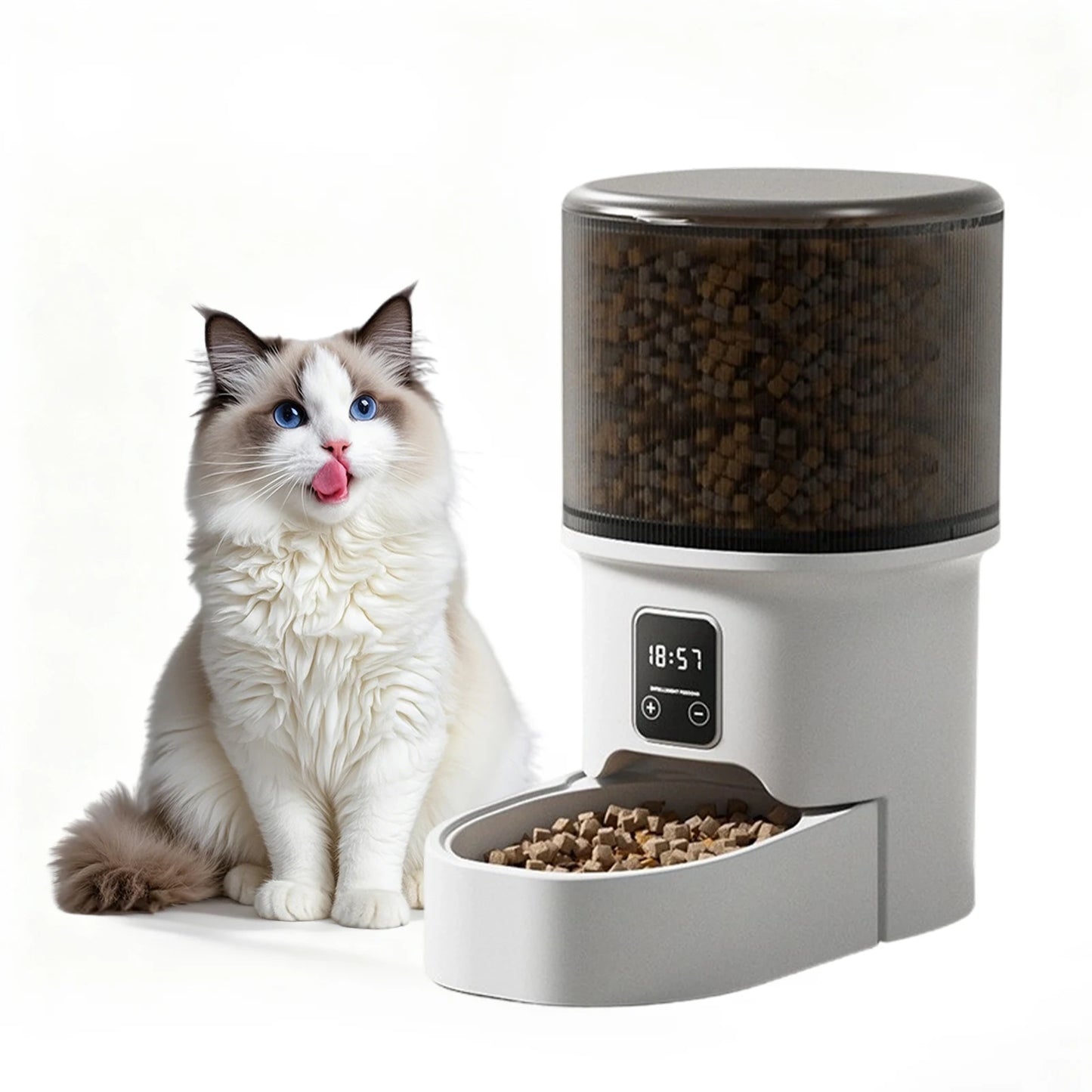 HiMISS Programmable 4L Pet Feeder For Small Dogs And Cats