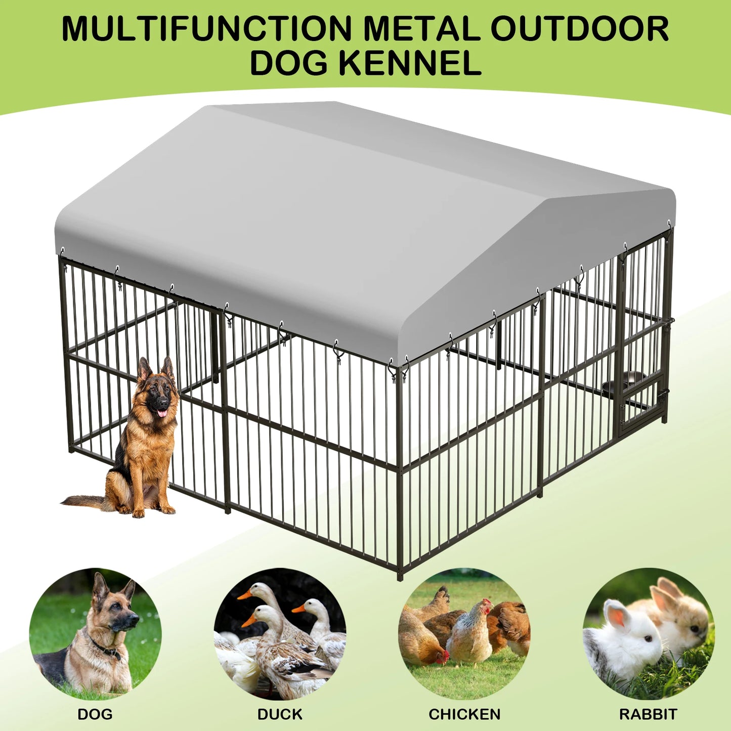 TWISTER.CK Heavy Duty Outdoor Dog Kennel Walk In Playpen