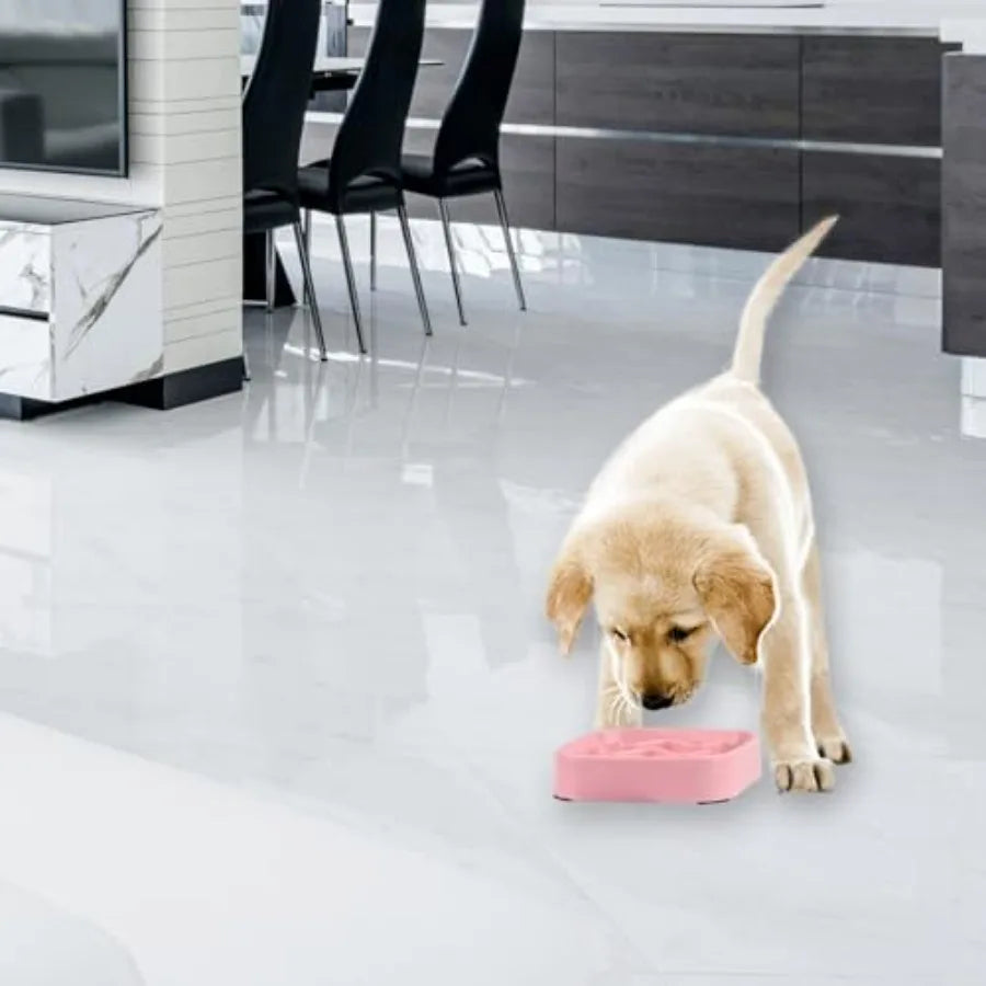 2 Pack Slow Feeder Bowls Silicone For Pets Non Slip