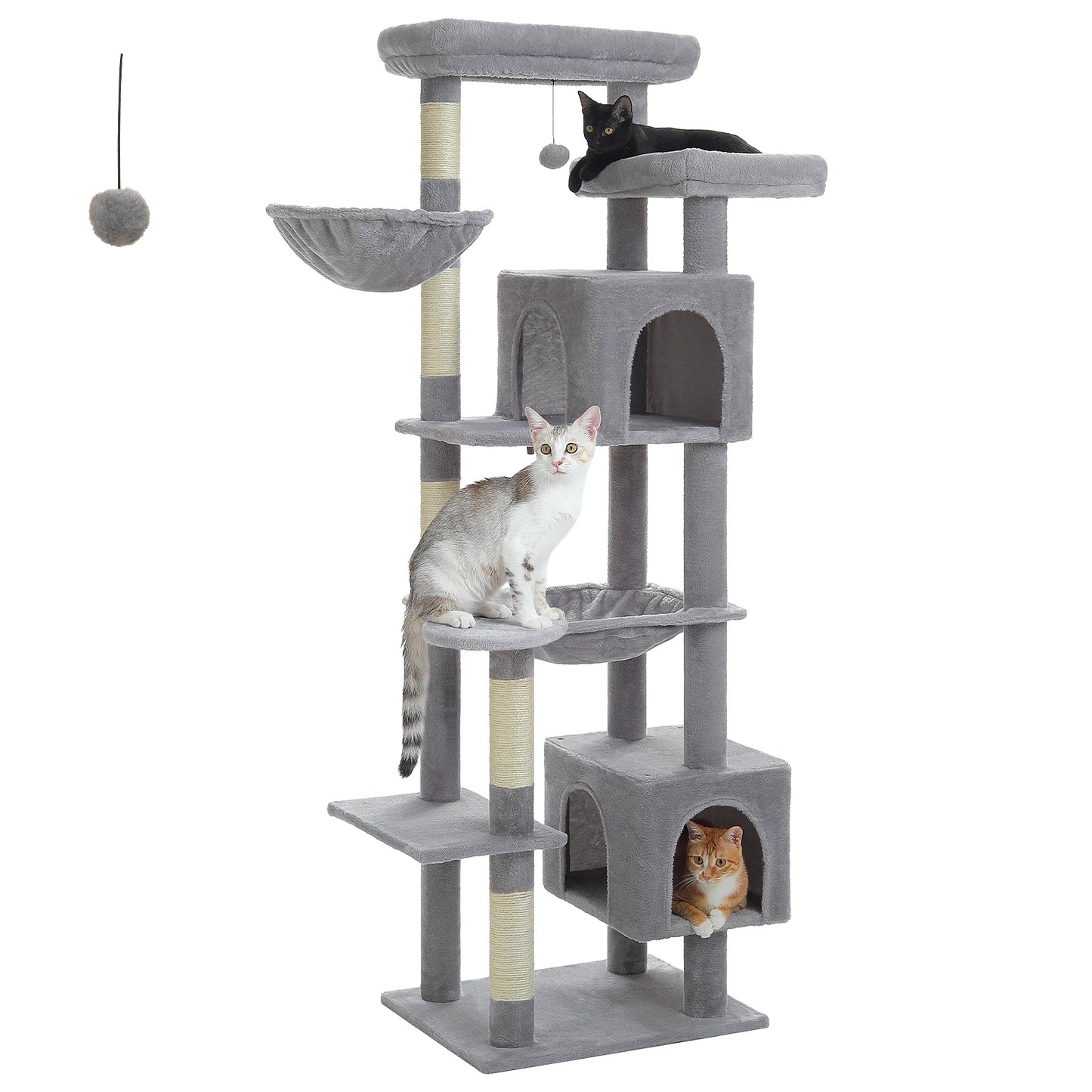 PAWZ Road Tall Cat Tree for Indoor Cats Scratching Posts