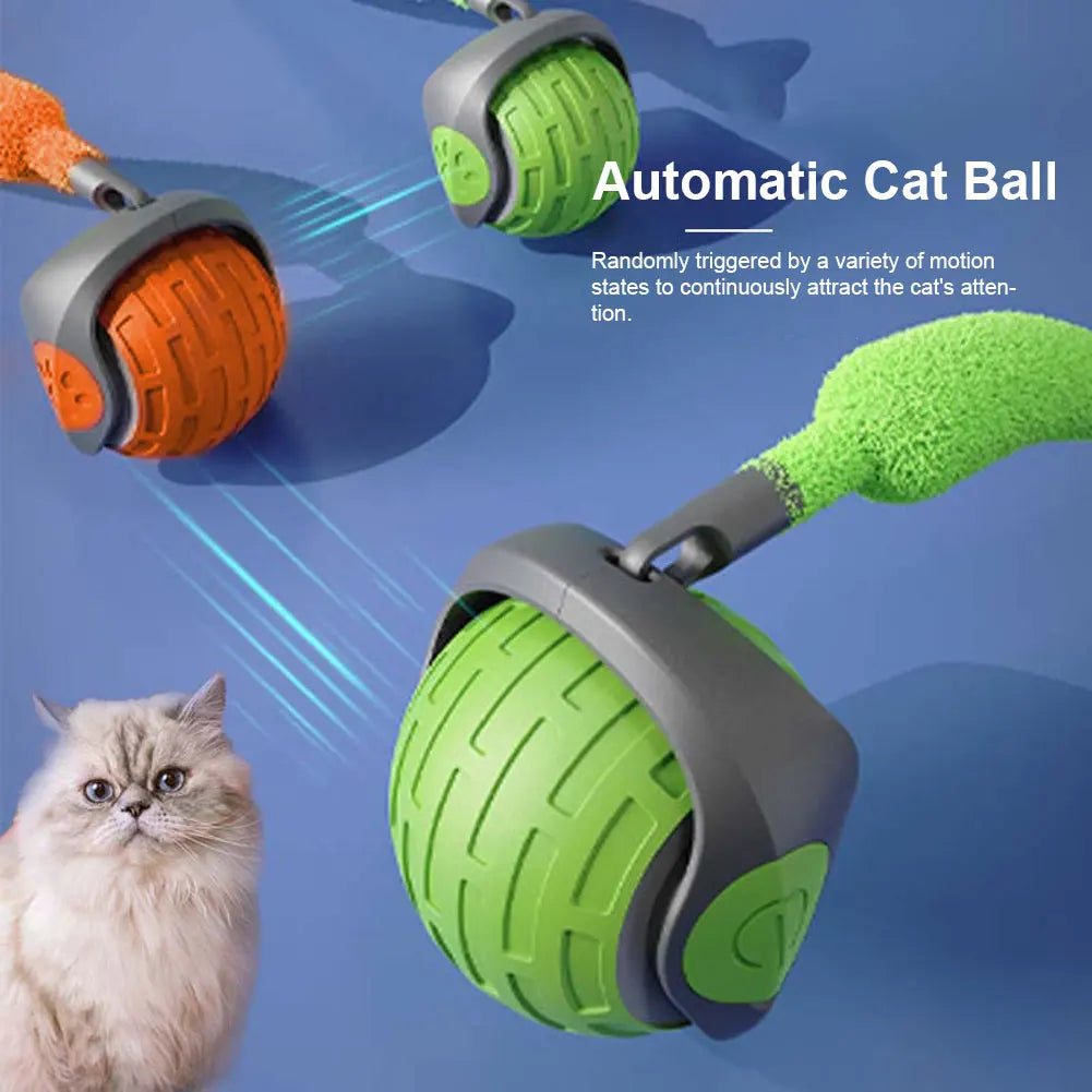 Shunmaii Cat Interactive Ball Toy Rechargeable Automatic Rolling Teaser