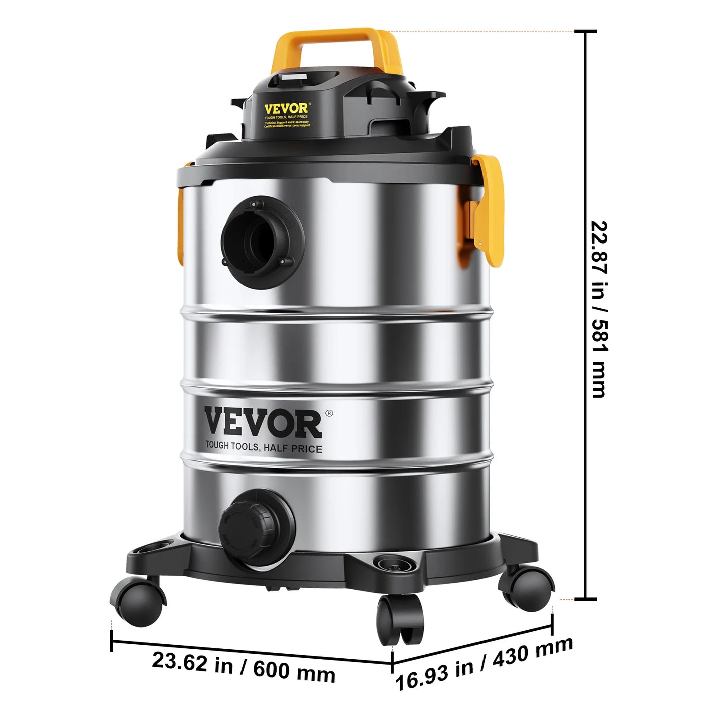 SucceBuy Wet Dry Shop Vacuum Powerful Suction For Carpet Debris