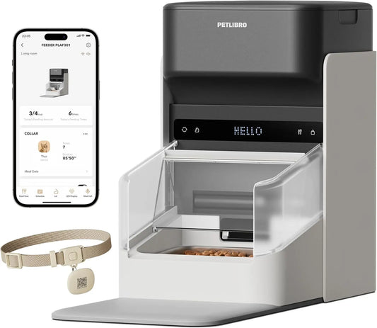RFID Cat Feeder With Personalized Meals And Anti Theft Lid