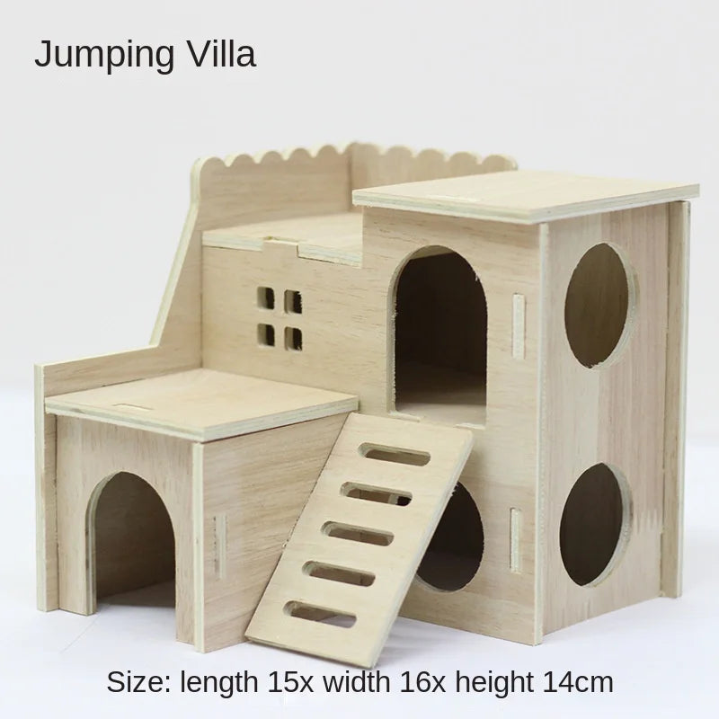 NONECN Hamster Wooden Toys and Accessories Kit