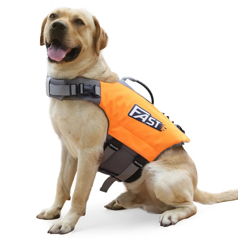 Dog Swimming Life Jacket Safety Vest With Adjustable Straps Reflective